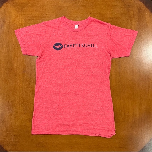 SOLD Fayetteville Fayettechill Lot of 2 Small Slim Graphic Tees Arkansas Red - Picture 8 of 13